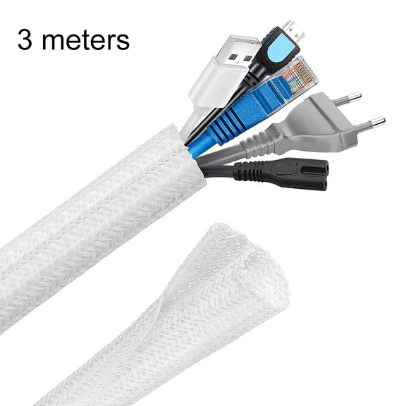 3 meters Cable Sleeve: for Durable, Fire-Resistant & Tangle-Free Organizer