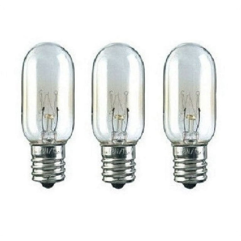 3 microwave light bulbs for ge wb36x10003 40w 130v 