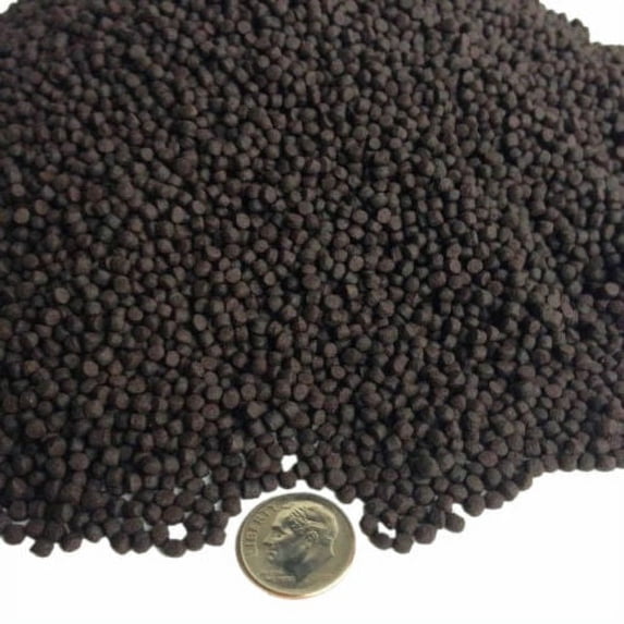 3 mm California Blackworm Floating 1/8" Pellets with Color Enhancers and Vitamins…10-lbs