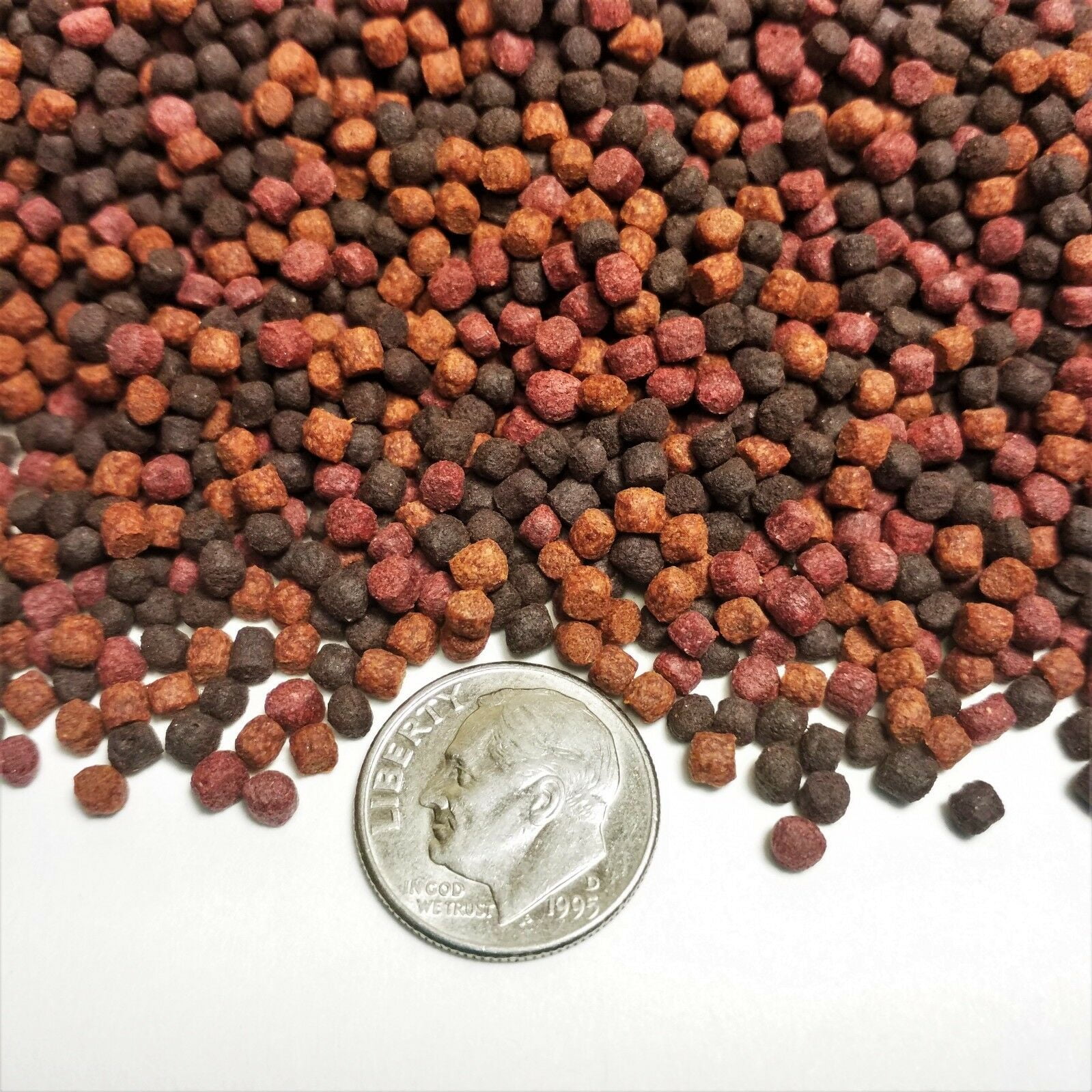 3 mm Floating/Sinking Mix California Blackworm-Intense Red Coloring Pellets…1-lb