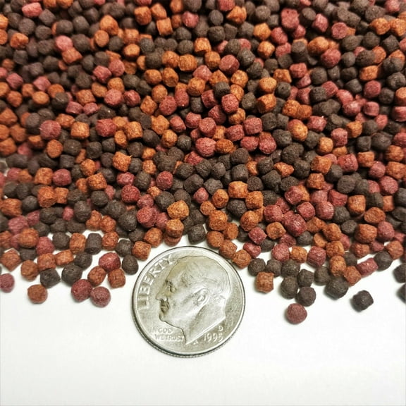 3 mm Floating/Sinking Mix California Blackworm-Intense Red Coloring Pellets1-lb
