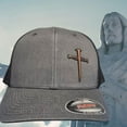 thumbnail image 1 of 3 nail cross christian hat, 1 of 4