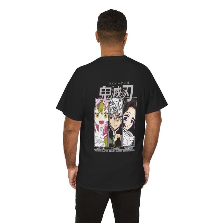 3 ninja split design T-shirt/Heavy cotton T-shirt/casual street 
