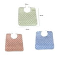 thumbnail image 1 of 3 of pack Washable Reusable Adult Bibs Eating Aid Clothing Protectors Waterproof Apron W/ Adjustable Strap for Disabled Elderly Kids 40x35cm, 1 of 8