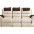 thumbnail image 1 of 3 or 4 or 5 Pieces Sofa Headrest Cover for Recliner Chair with Storage Pockets Non Slip Armrest Cover Fuzzy Couch Cover Washable Furniture Protector, 1 of 7