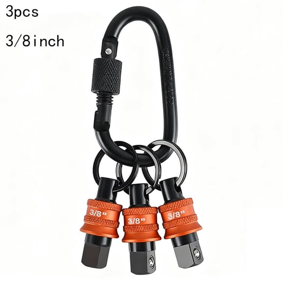 3 or 5pcs Socket Holder Keychain Socket Organizer Quick Release Clip Adapter