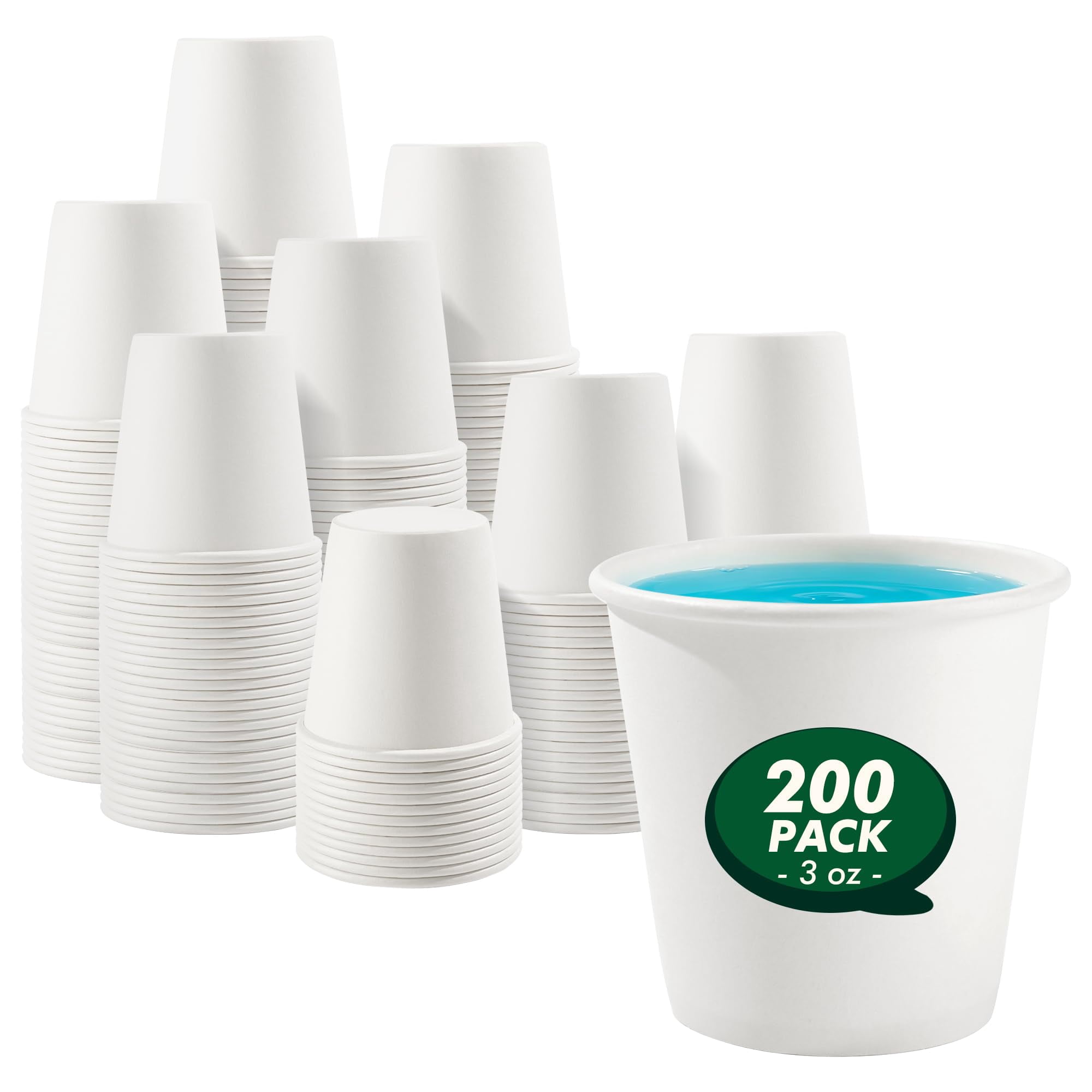 3 oz Bathroom Cups 200 Pack Small Paper Cups - Walmart.com