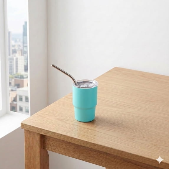 3 oz Cute Mini Tumbler Shot Glass Set,With Straw and Lid Sublimation Double Stainless Steel Wine Glass,Mini Insulated Coffee Mug Mugs For Bars, Tea