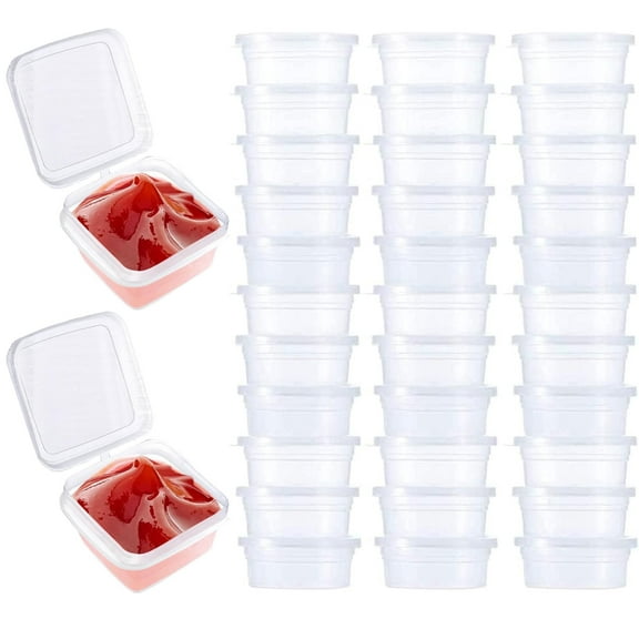 3 oz Disposable Plastic Portion Cups with Lids,Bexikou Souffle Cups, Clear Plastic Containers,Condiment Cups,Disposable Souffle Cups for Salad Dressing Sauce Condiment Snack Souffle and Salsa