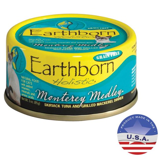 3 oz Earthborn Holistic Monterey Medley Natural Cat Food 24 per Case