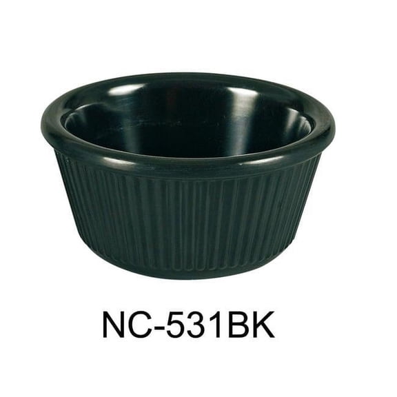 3 oz Fluted Ramekin, Black - 1.5 x 3.25 in. - Pack of 72