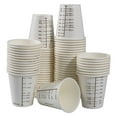 3 oz Graduated Paper Cups Disposable Wax Coated Medicine Cups with