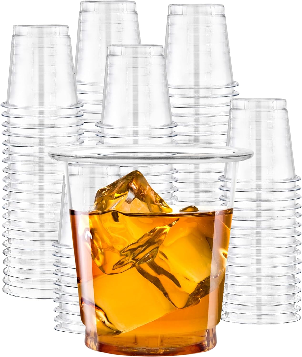 3 oz. Plastic Shot Glasses Disposable Clear Cups PET Disposable Plastic