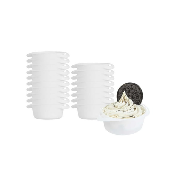 Restaurantware-3 Ounce Mini Serving Dishes, 100 Disposable Mini Appetizer Dishes - Built-In Handles, Rectangle, Black Plastic Mini Casserole Dishes, Serve Snacks or Desserts