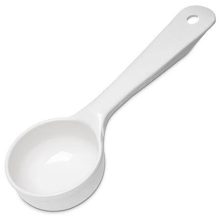 3+oz+Solid+Portion+Spoon+w%2f+Flat+Bottom%2c+Plastic%2c+White