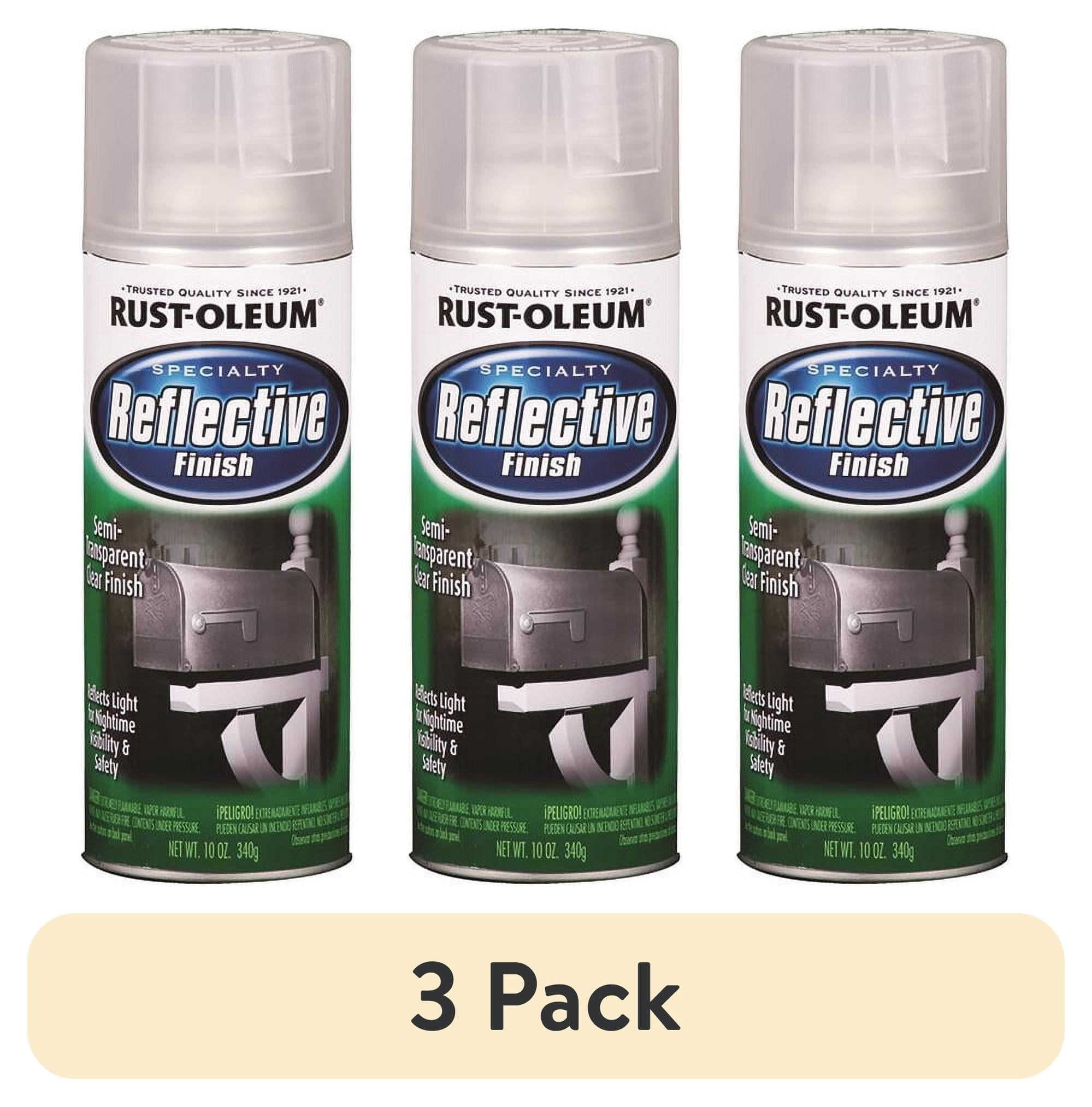 4 pack) 10 oz Rust-Oleum 214944 Clear Specialty Reflective Finish