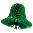 thumbnail image 1 of 3-pack 11 Inch Hanging Honeycomb Tissue Paper Bell Decoration, Light Green, by Devra Party, 1 of 1