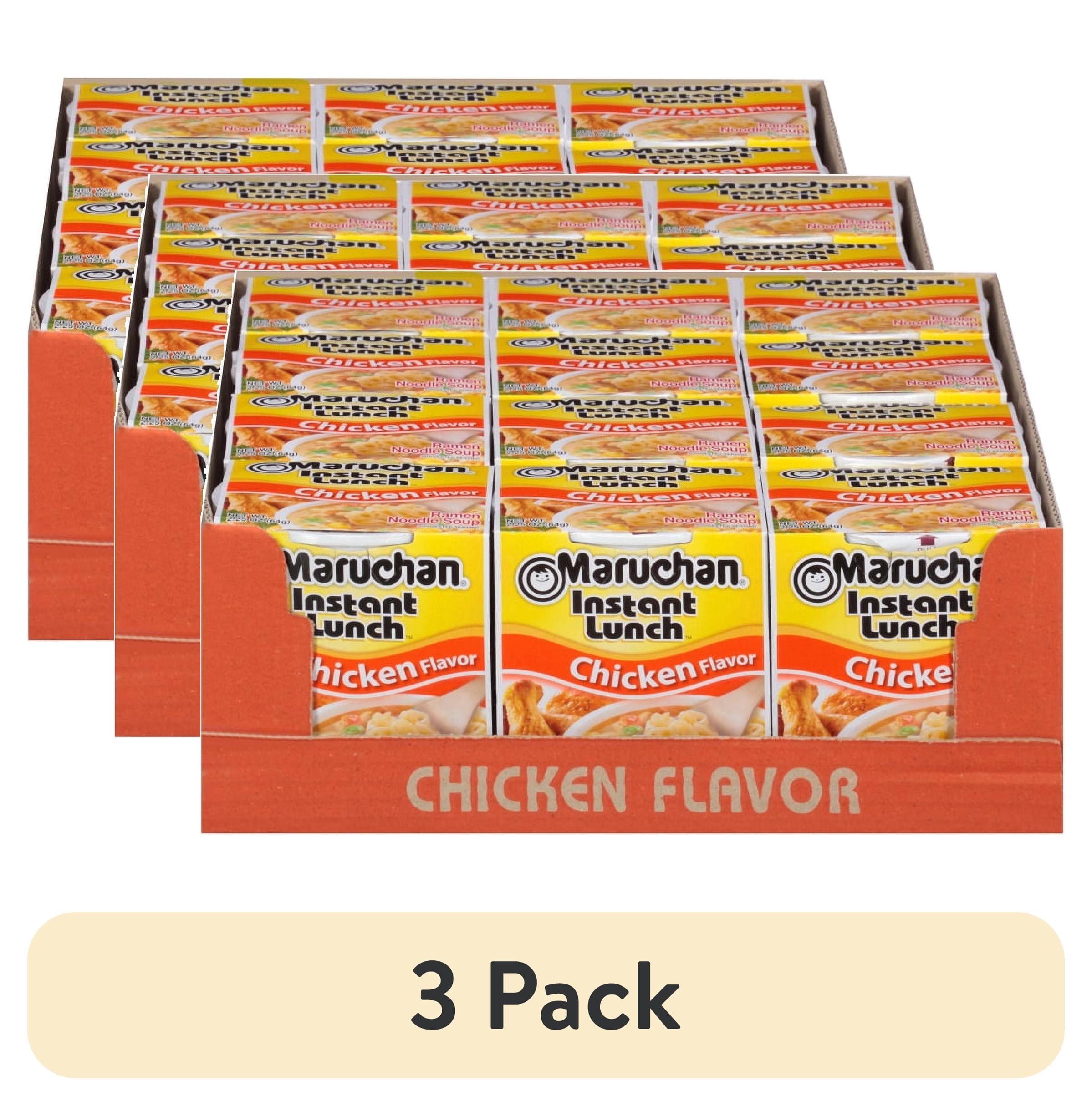 (3 pack) (12 Packs) Maruchan Chicken Instant Lunch, 2.25 oz