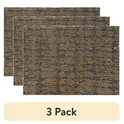 (3 pack) 18x24 Inch Remnant Carpet Mat with Non-Slip Backing in Assorted Colors
