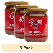 (3 pack) 2 Sisters' Salsa Original Salsa, Gluten Free, 16 fl oz