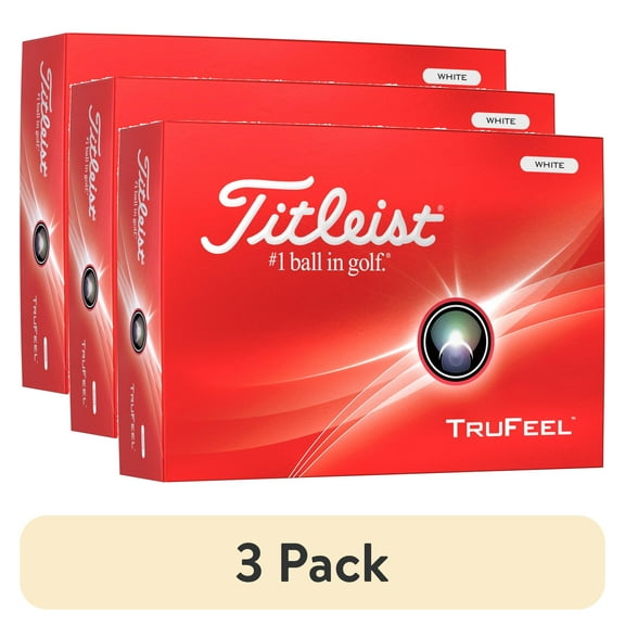 (3 pack) 2024 Titleist TruFeel White