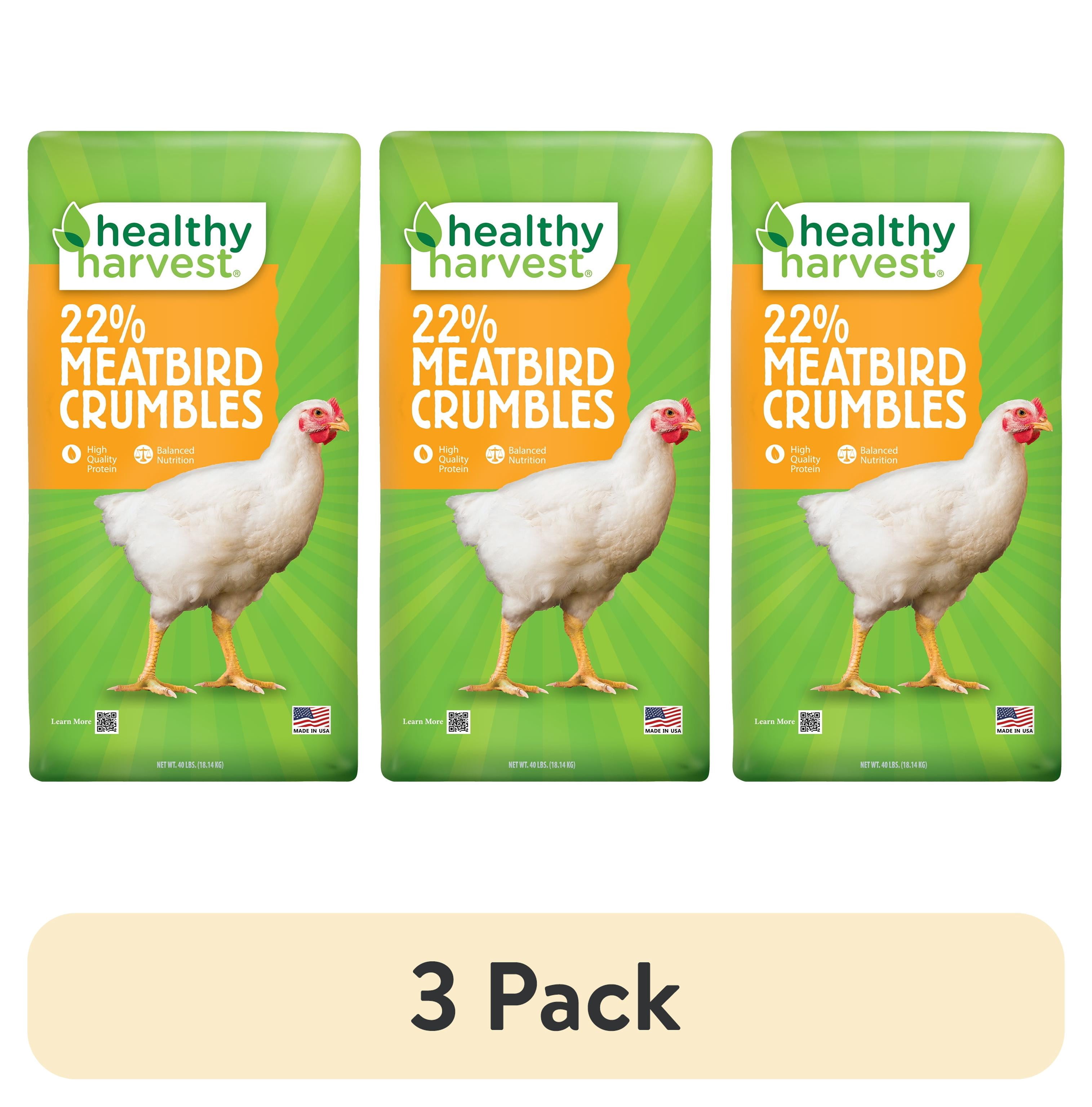 (3 pack) 22% Meatbird Starter Crumbles