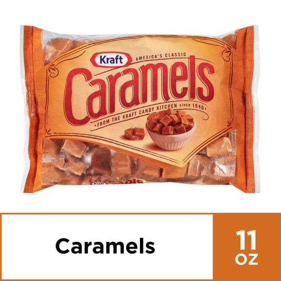 Kraft America's Classic Individually Wrapped Candy Caramels, 11 oz Bag
