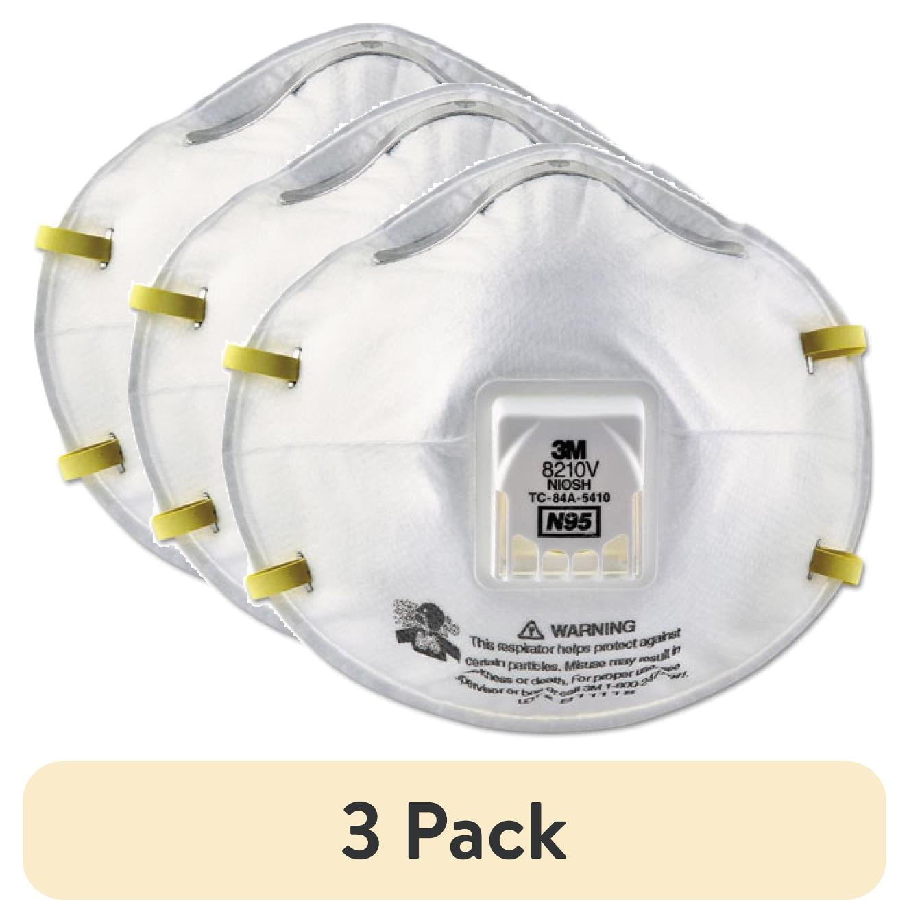 3M 8210V N95排気弁付マスク10枚入り7セット(計70枚) 新品未使用 3M 8210V N95 Respirator with Cool Flow Valve, White, Standard