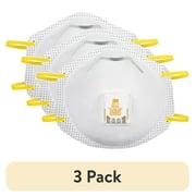 3 pack 3M 8511 Cool Flow N95 Mask, Valve Respirator, Stretchable, White, 2 Pack