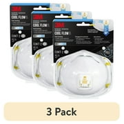 3 pack 3M Cool Flow Valve Respirator 8511, N95, 2 per Pack