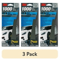 (3 pack) 3M Wetordry Sandpaper, 3 2/3 in x 9 in, 1000 Grit, 5-Pack