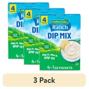 (3 pack) (4 Pack) Hidden Valley Original Ranch Dip Mix, 1 oz Packet