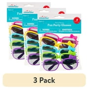(3 pack) 5 Count, Multicolor Fun Bow Party Glasses, Party Favors for Kids, by Way To Celebrate