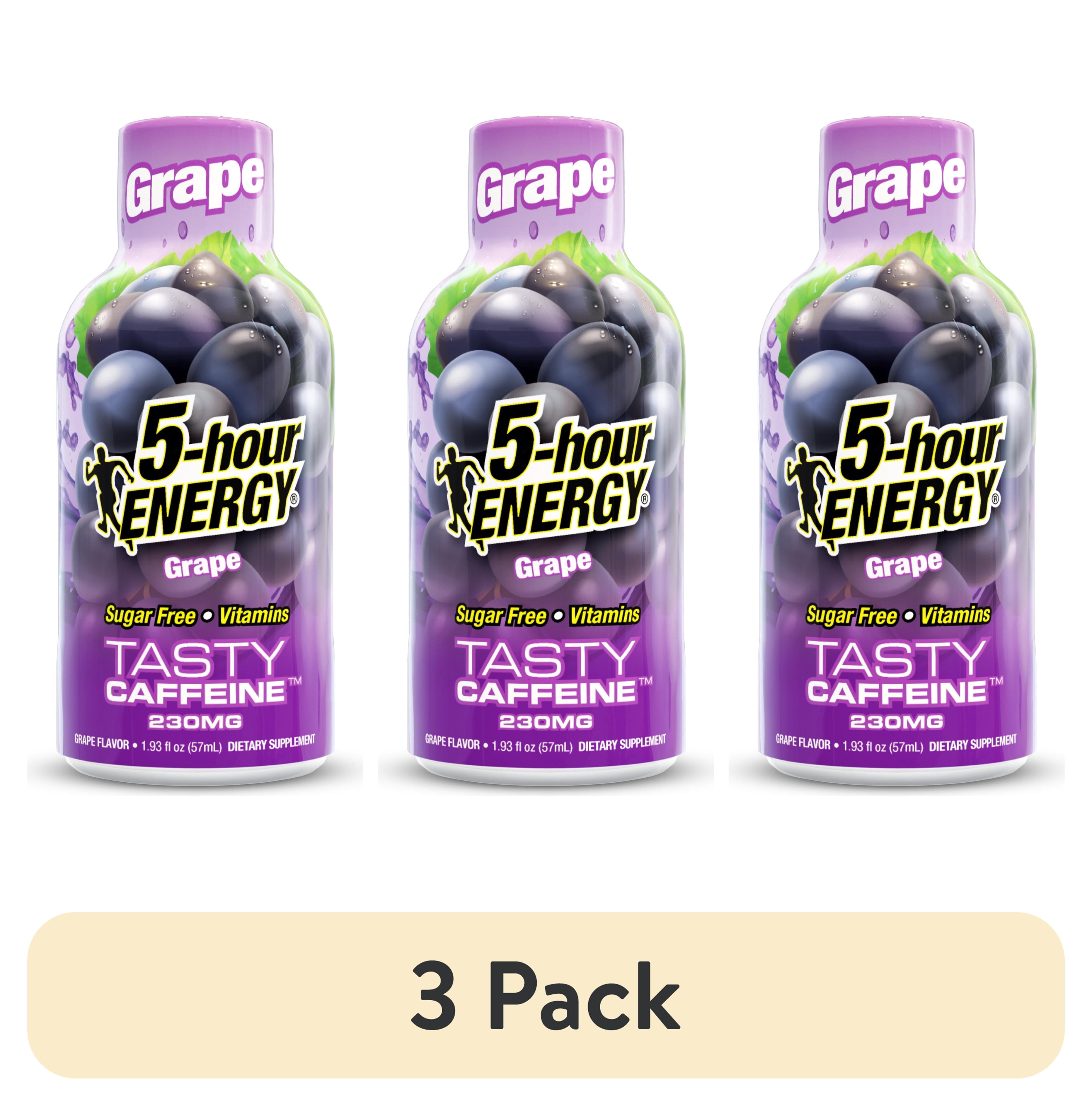 (3 pack) 5-hour ENERGY Shot, Extra Strength, Grape