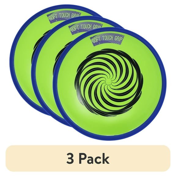 (3 pack) 50 Strong Outdoor Soft Edge Flying Disc, Floats in Water and Great for Lawn Games and Frisbee Golf!