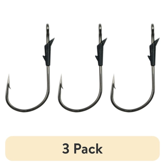(3 pack) 6th Sense – OX Flipping Hook with Dual-Barbed Keeper & Welded Eye for Heavy Cover (5 Pack)