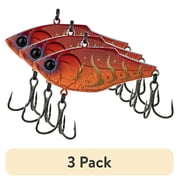 3 pack 6th Sense Quake Lipless Crankbait, 70mm, Crackle Craw / Sinking