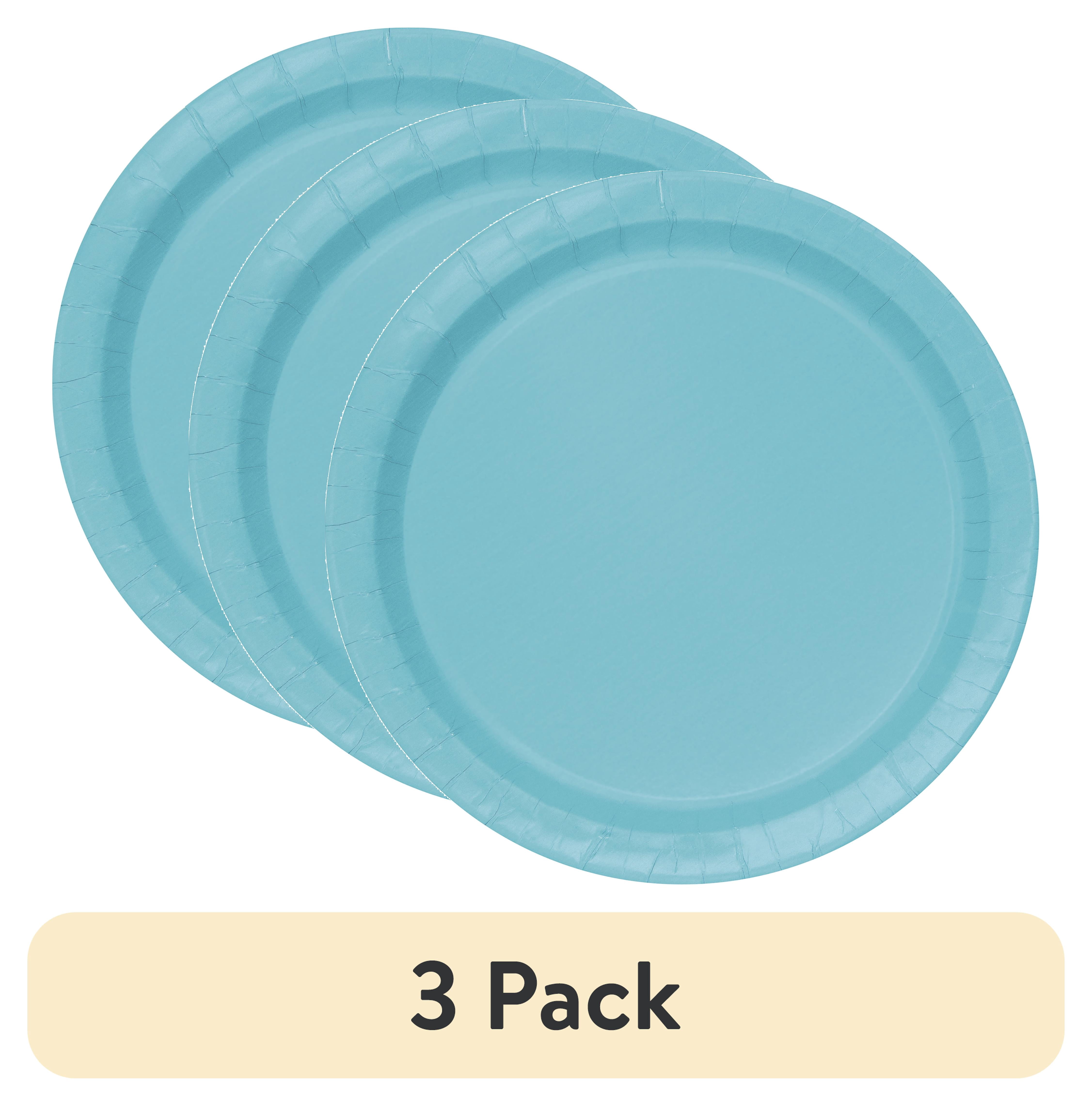 (3 pack) 70CT 7IN Teal Dessert Paper Plates by Way To Celebrate