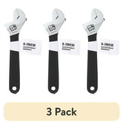 (3 pack) 8 inch Adjustable Wrench with Sure Grip Handle