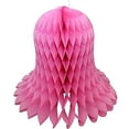 thumbnail image 1 of 3-pack 9 Inch Hanging Honeycomb Tissue Paper Bell Decoration, Dusty Rose, by Devra Party, 1 of 1