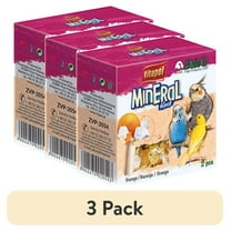 (3 pack) A&E Cage Co. Vitapol Mineral Block Finch & Cockatiel Bird Treat, Orange, 35g