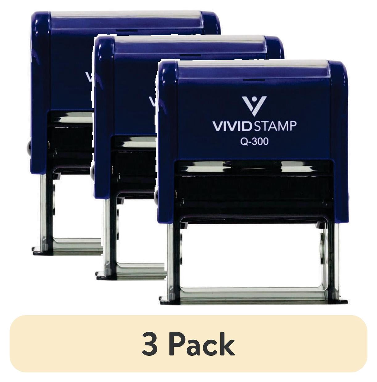 (3 pack) ABSENT Make-up Work Teacher Self Inking Rubber Stamp (Blue Ink) - Large 2 Pack