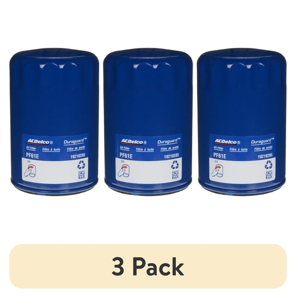 (3 pack) ACDelco Original Equipment PF61E Professional Engine Oil Filter 4.75" Height 3.25" Width 3.25" Length