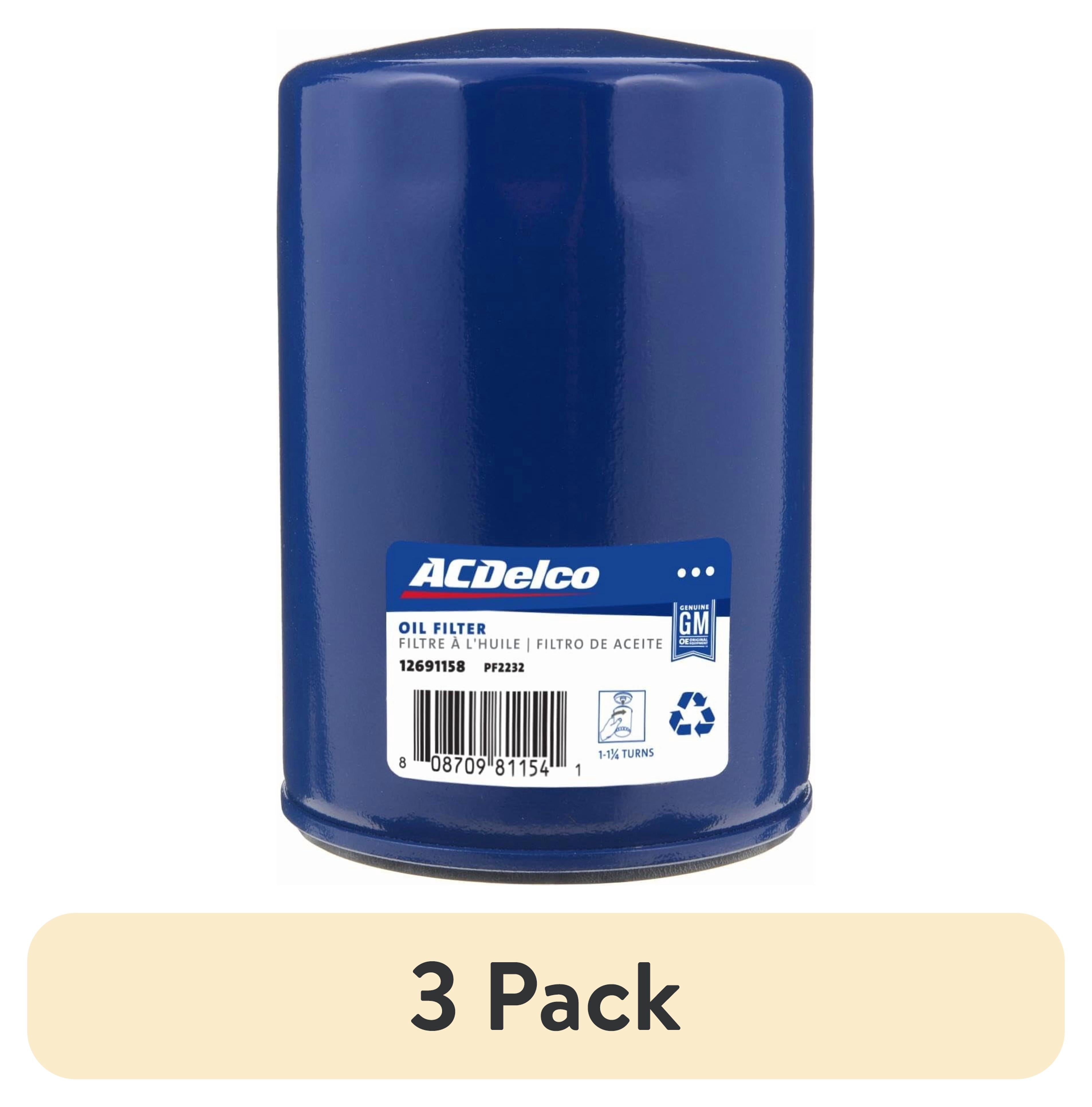 (3 pack) ACDelco PF2232 Professional Engine Oil Filter