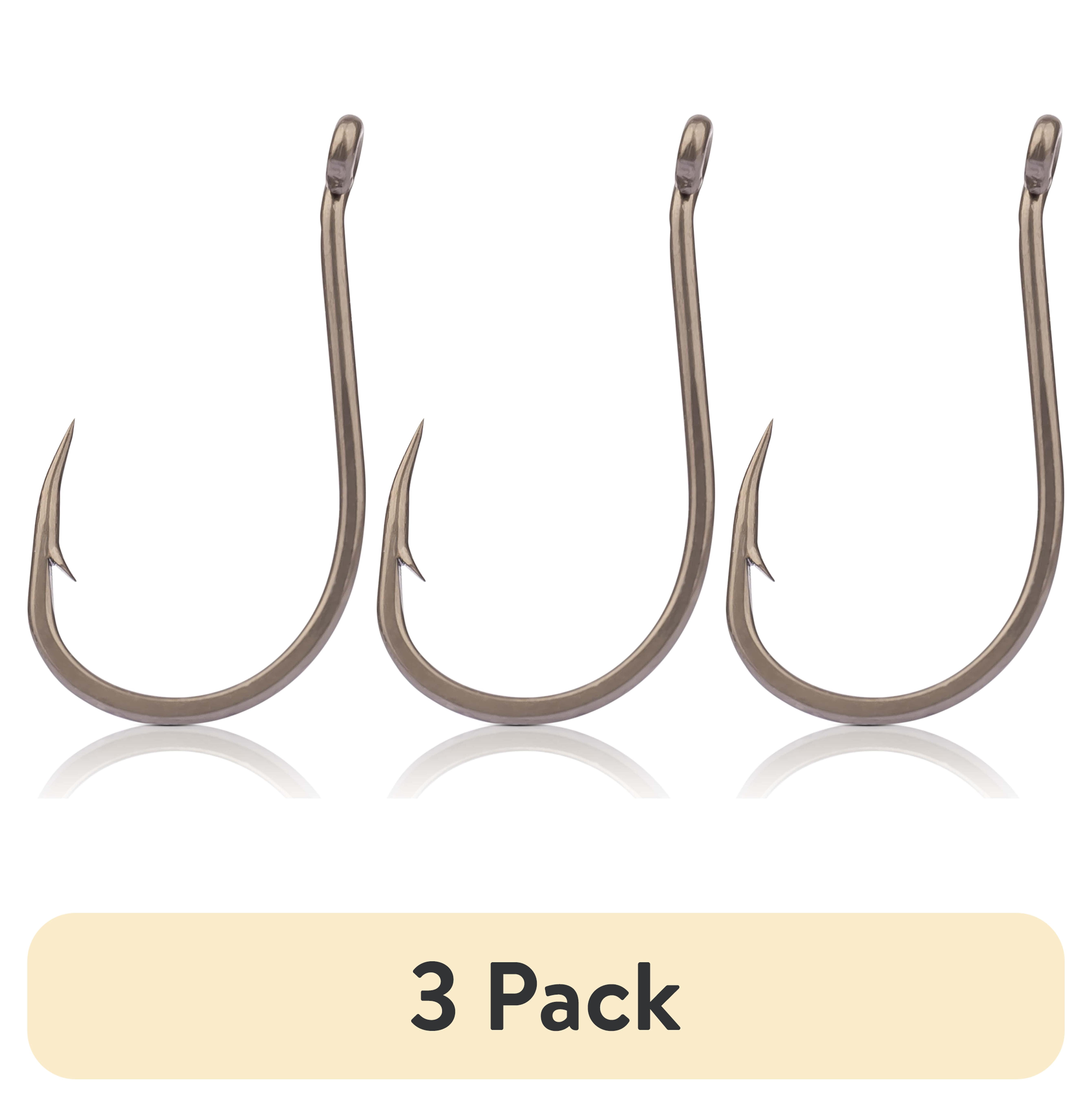 (3 pack) ADX Advantage Fine Wire Bait Hook, Size 1/0