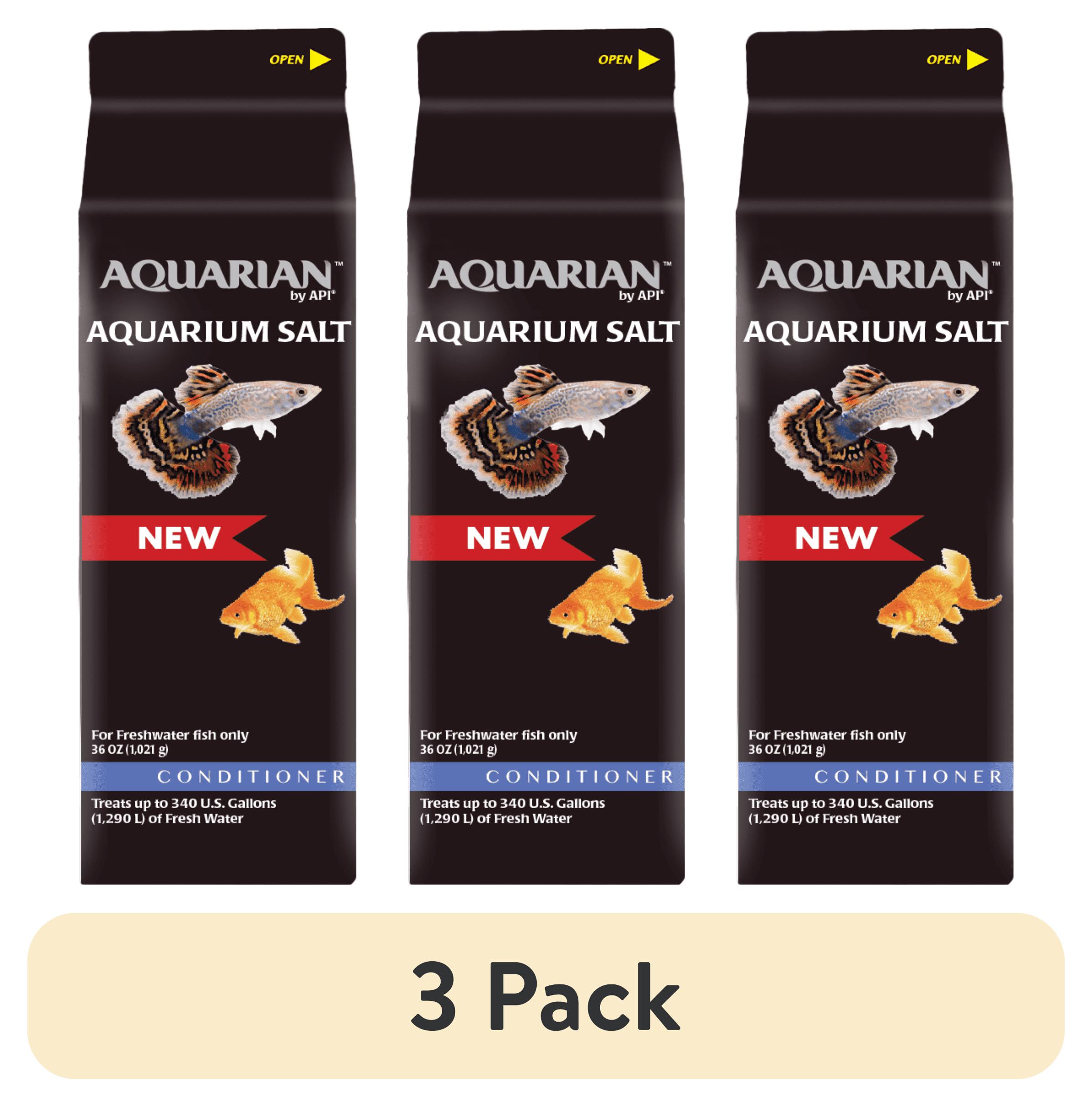 (3 pack) Aquarian By API Aquarium Salt 36 oz. Carton