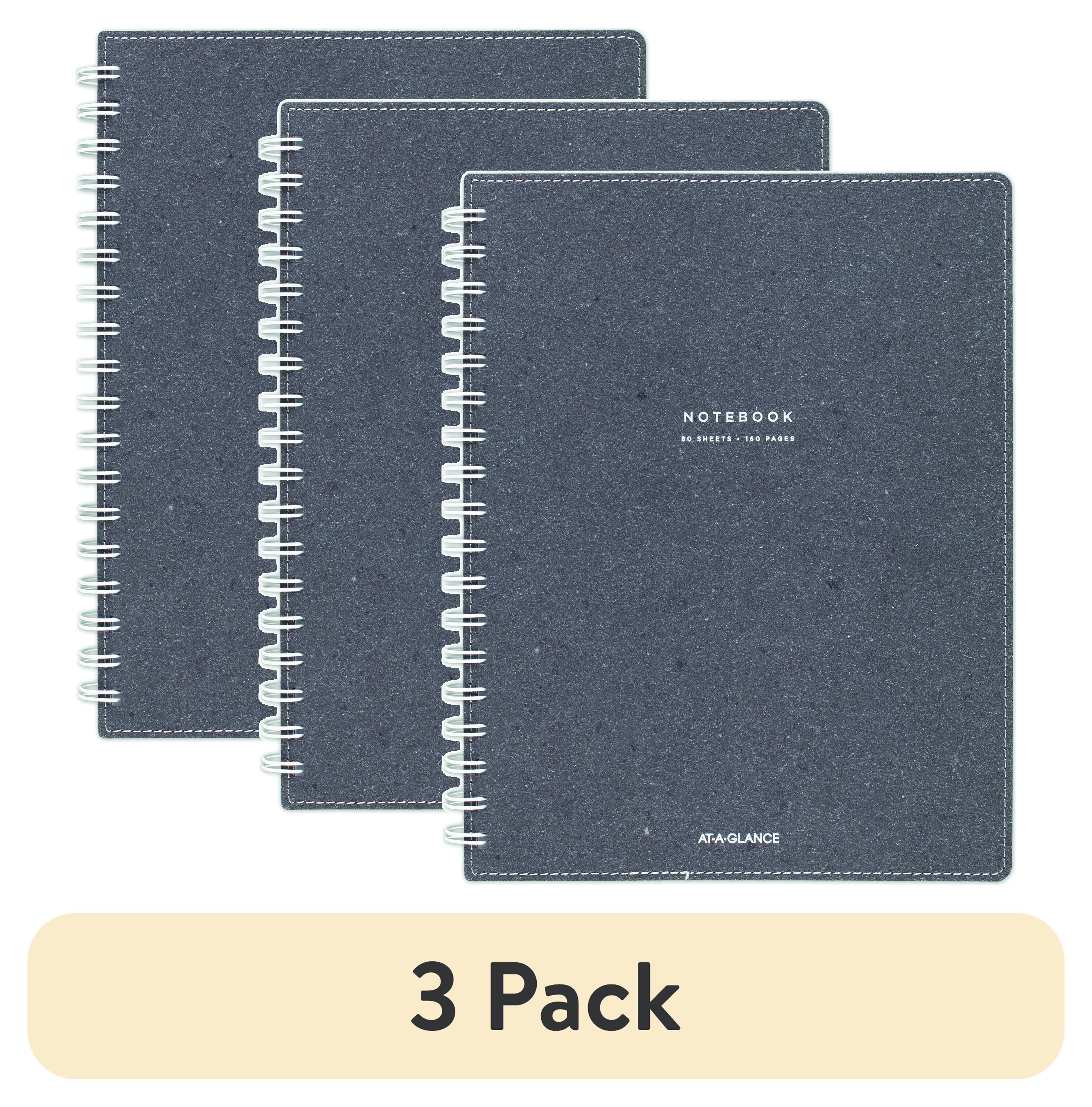 (3 pack) AT-A-GLANCE Signature Collection Twin Wire Notebook Ruled 80 ...
