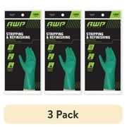 (3 pack) AWP Pro Paint Stripping and Refinishing Glove, Latex Free Glove, Green, Large, 1 Pair