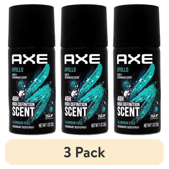 (3 pack) AXE Body Spray for Men Apollo