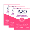 thumbnail image 1 of (3 pack) AZO Dual Protection Urinary & Vaginal Support Supplement, Prebiotic + Probiotic Blend for Balanced Health & Discomfort Relief, 14 Count, 1 of 11